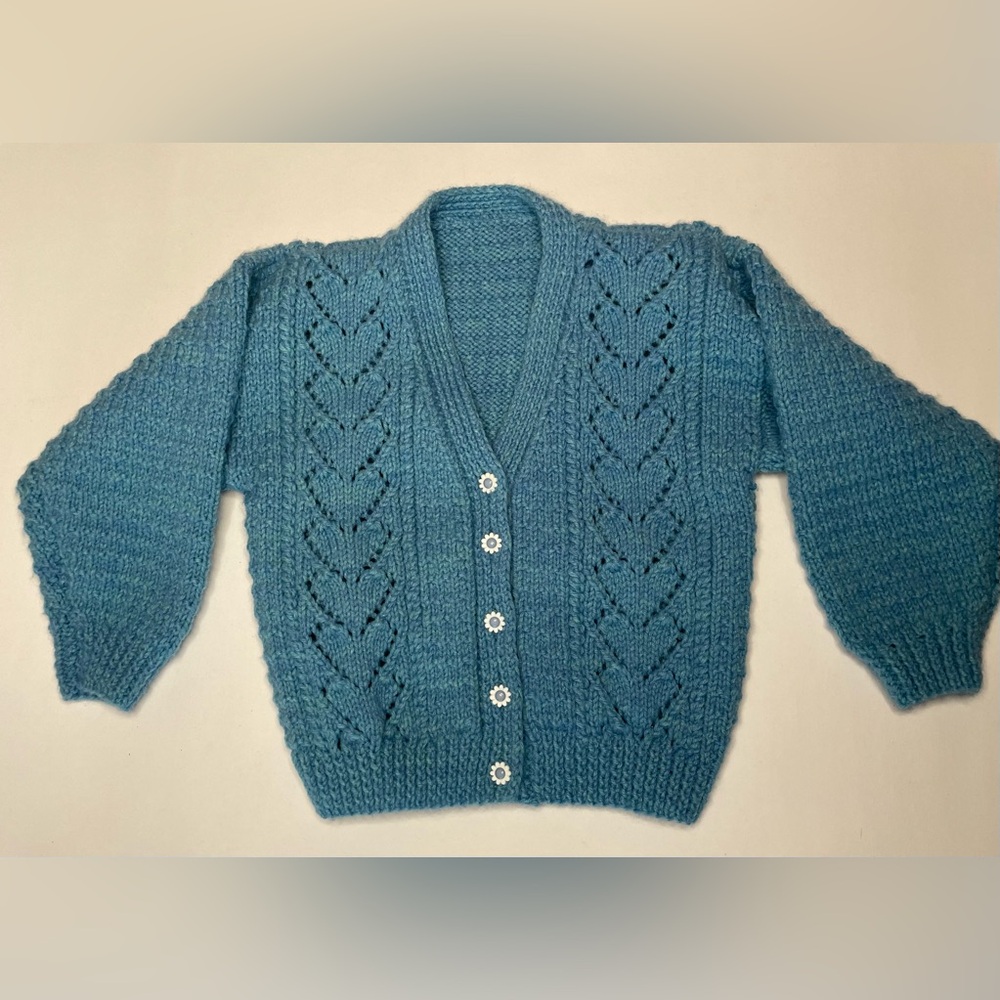 Vintage Blue Knit Kid’s Sweater